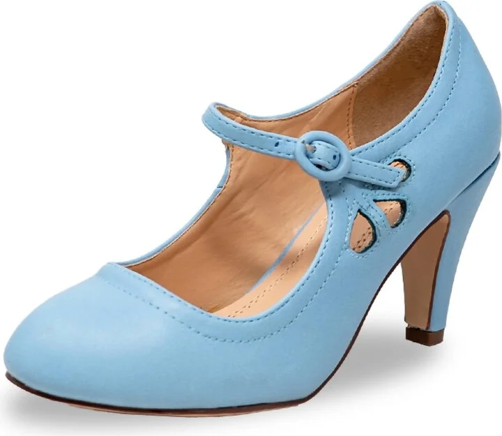Women's Kimmy-21 Round Toe Mary Jane In Serenity Blue