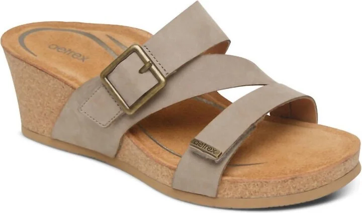 Women's Kimmy Wedge Sandals In Taupe