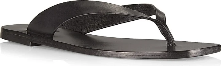 Women's Kinto Leather Flip-Flops - Black - Size 5 - Image 2