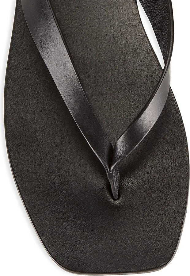 Women's Kinto Leather Flip-Flops - Black - Size 5 - Image 4