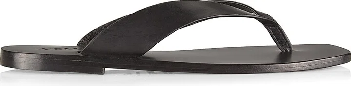 Women's Kinto Leather Flip-Flops - Black - Size 5