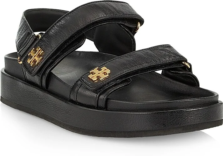 Women's Kira Sport Leather Sandals - Black - Size 10 - Image 2