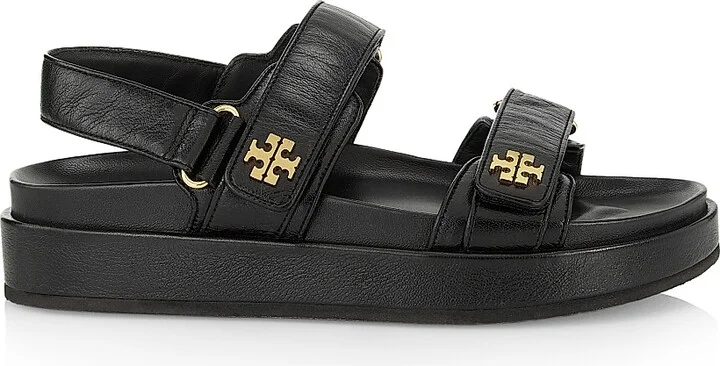Women's Kira Sport Leather Sandals - Black - Size 10
