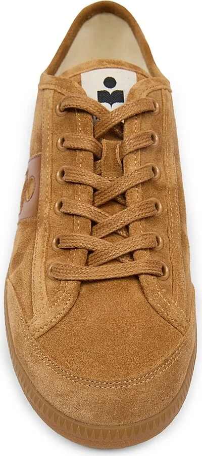Women's Klyce Suede Low-Rise Sneakers - Cognac - Size 5 - Image 4