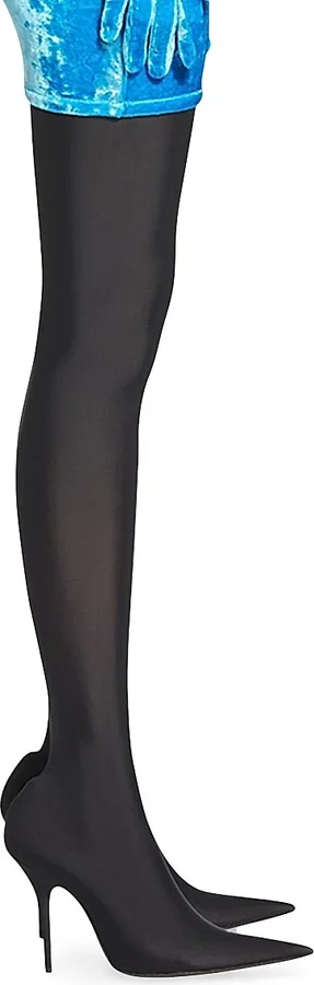 Women's Knife 110mm Over-The-Knee Boots - Black - Size 7 - Image 7