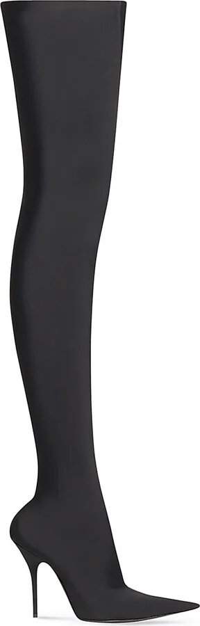 Women's Knife 110mm Over-The-Knee Boots - Black - Size 7