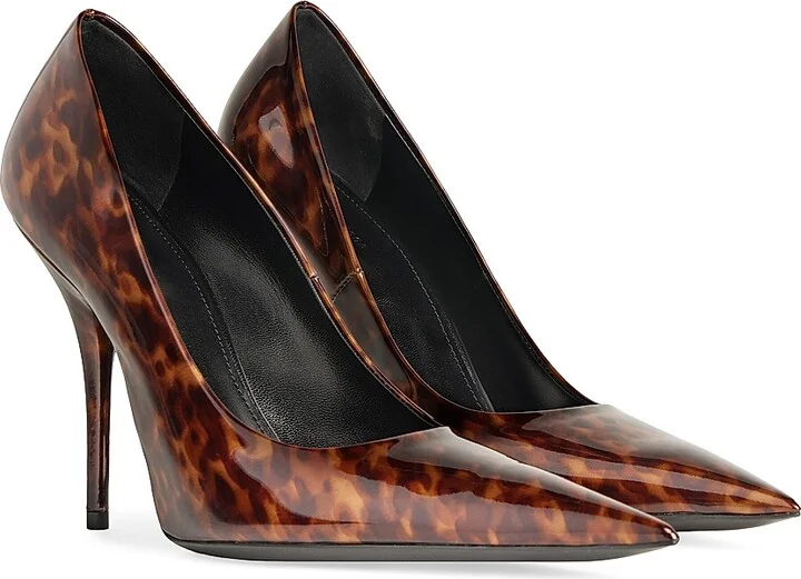 Women's Knife 110MM Pumps in Tortoise Shell Print - Brown - Size 5 - Image 2