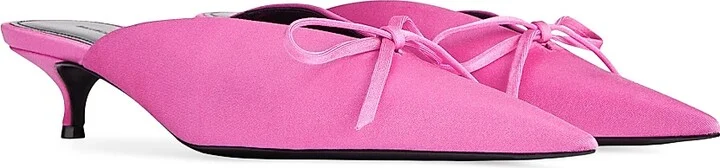 Women's Knife Bow 40MM Mules - Pink - Size 6 - Image 2