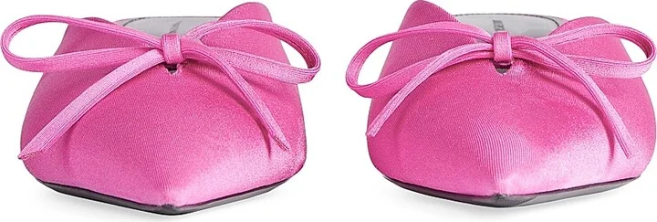 Women's Knife Bow 40MM Mules - Pink - Size 6 - Image 4