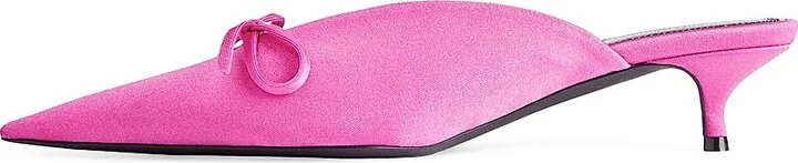 Women's Knife Bow 40MM Mules - Pink - Size 6 - Image 6