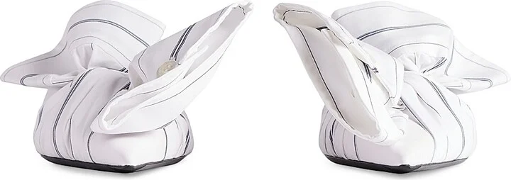 Women's Knife Chemise 40MM Slingback Pumps - White - Size 6 - Image 4