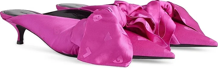 Women's Knife Lavalière 40MM Mules - Dark Pink - Size 7 - Image 2