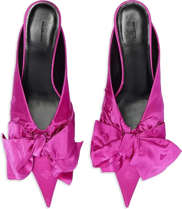 Women's Knife Lavalière 40MM Mules - Dark Pink - Size 7 - Image 6