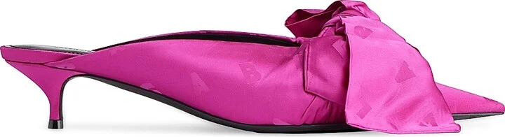 Women's Knife Lavalière 40MM Mules - Dark Pink - Size 7