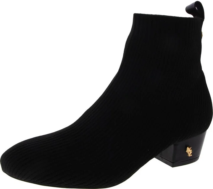 Womens Knit Pull On Ankle Boots