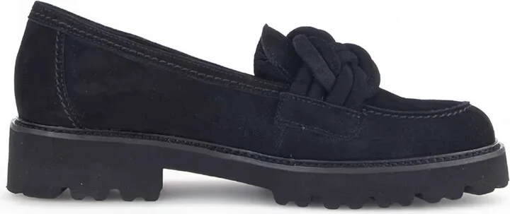 Women's Knot Suede Loafer In Black