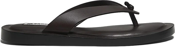 Women's Knotted Leather Sandals - Chocolate - Size 10