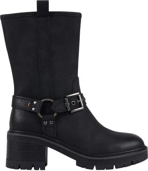 Women's Knox Beige Mid-Calf Buckle Boots - Image 3