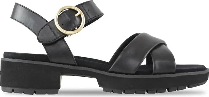 Women's Knox Sandal In Black Leather
