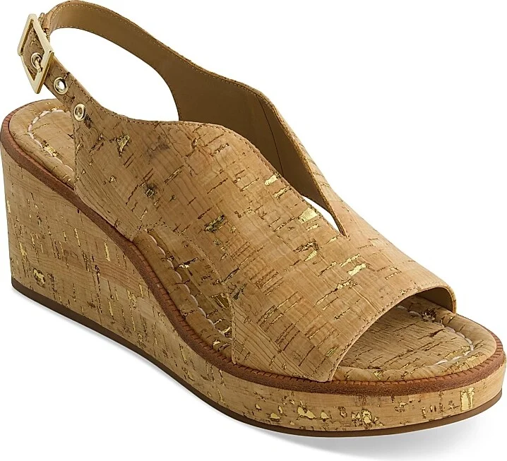 Women's Kuarta Wedge Sandals - Cork Gold Fleck - Size 6 - Image 2