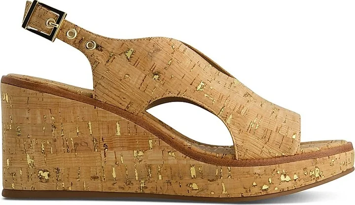 Women's Kuarta Wedge Sandals - Cork Gold Fleck - Size 6