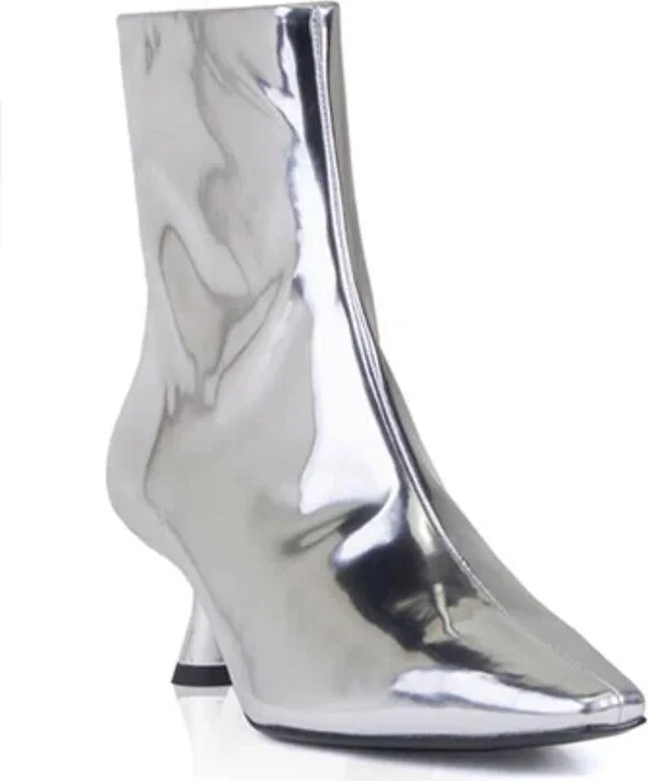 Women's Kuki Ankle Boot In Chrome