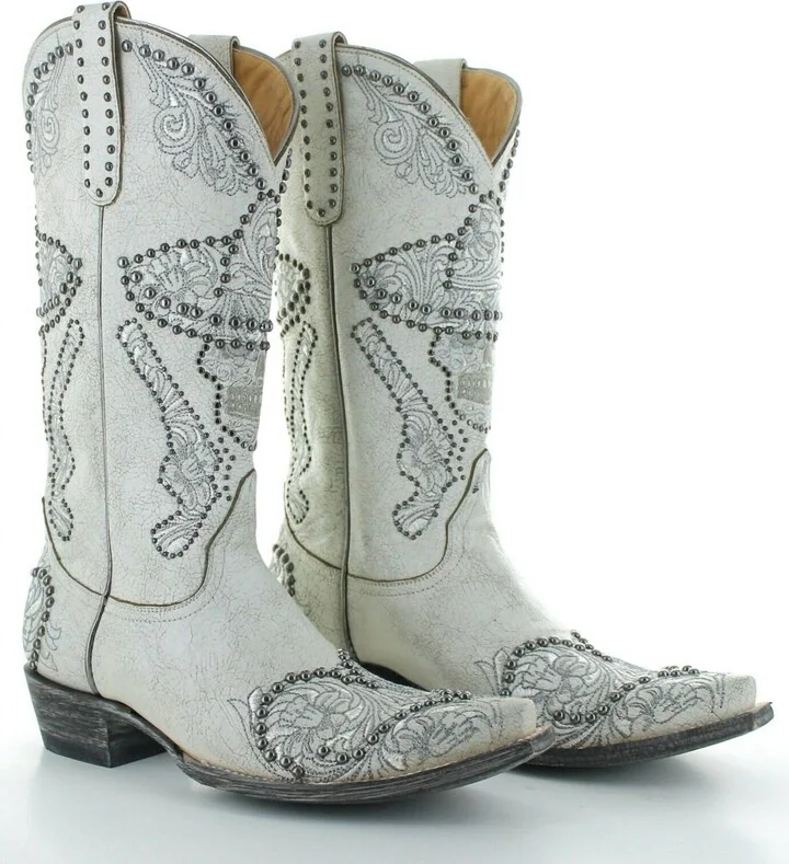 Women's L & l Shooter Boots In White