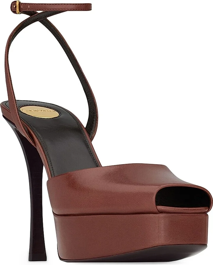 Women's La Scandale Platform Sandals in Smooth Leather - Aesthetic Brown - Size 5 - Image 2