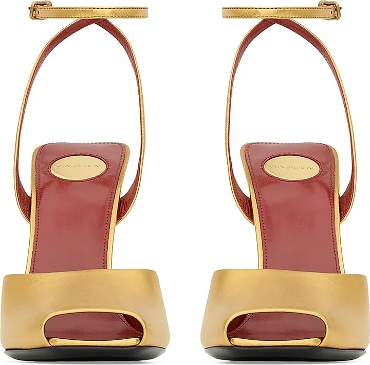 Women's La Scandale Sandals in Metallic Leather - Sun Gold - Size 6 - Image 3