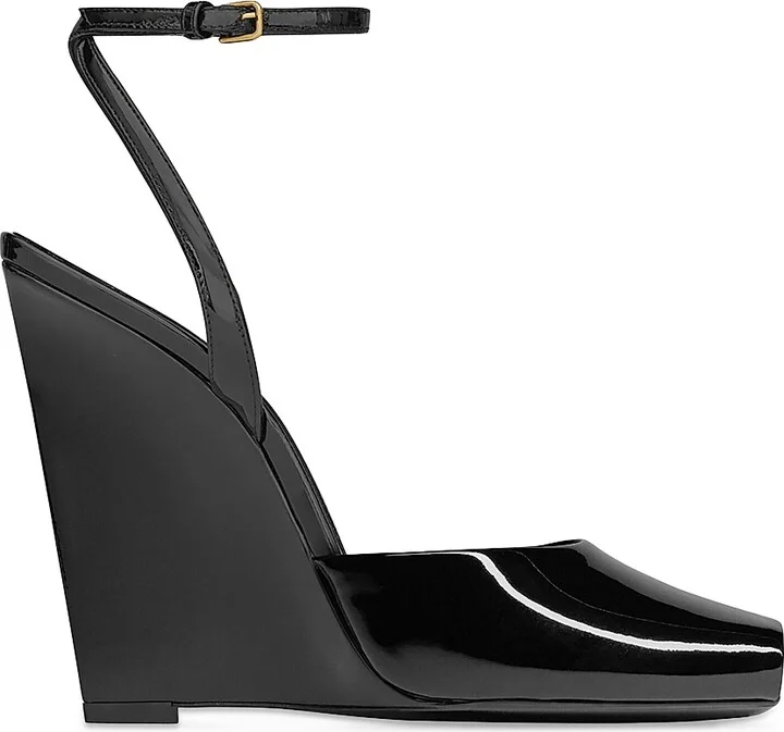 Women's La Scandale Wedges in Patent Leather - Black - Size 5
