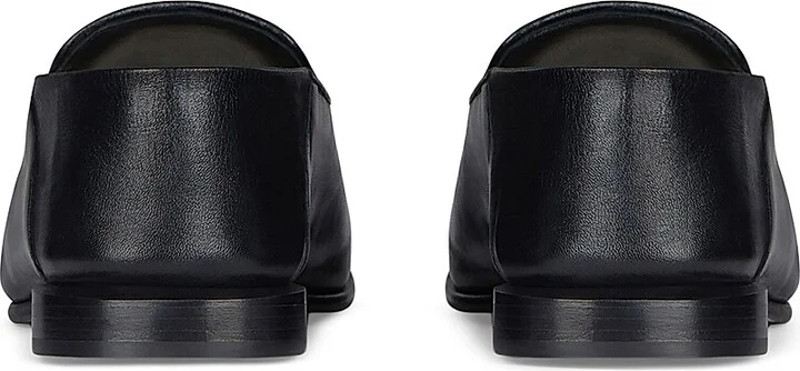 Women's Label Loafers in Leather and Canvas - Black Natural - Size 5 - Image 5