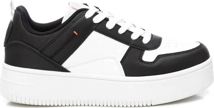 Women's Lace Trainer Sneakers In Black