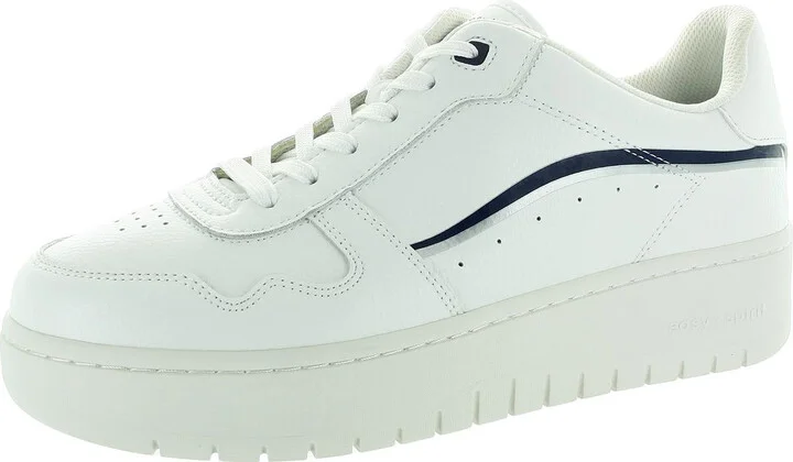 Womens Lace-Up Leather Casual And Fashion Sneakers