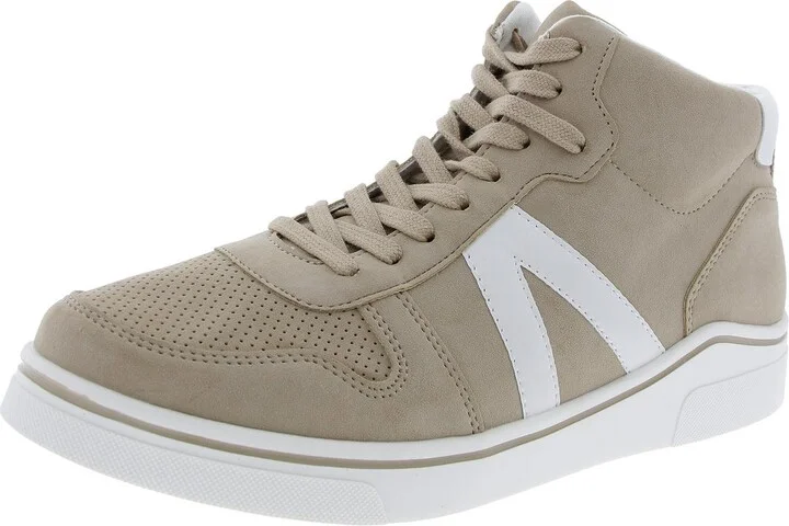 Womens Lace-Up Man Made Casual And Fashion Sneakers