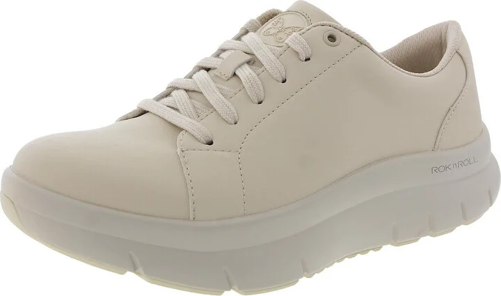 Womens Lace-Up Man Made Casual And Fashion Sneakers