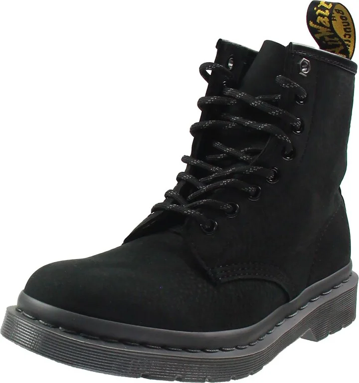Womens Lace-Up Nubuck Ankle Boots