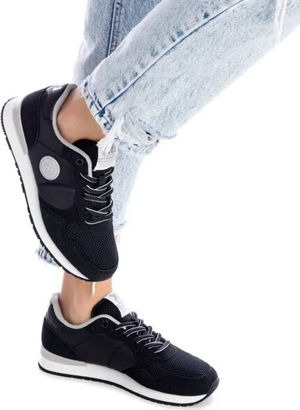 Women's Lace-Up Sneakers 14102 By XTI - Black, - Image 2