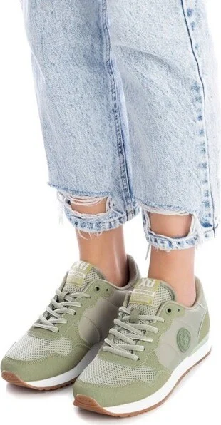 Women's Lace-Up Sneakers 14102 By XTI - Black, - Image 3
