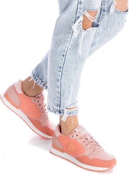 Women's Lace-Up Sneakers 14102 By XTI - Black, - Image 4