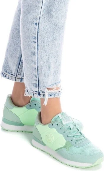 Women's Lace-Up Sneakers 14102 By XTI - Black, - Image 5