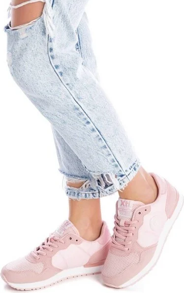 Women's Lace-Up Sneakers 14102 By XTI - Black, - Image 7