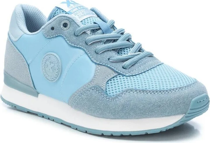 Women's Lace-Up Sneakers By Xti - Light/pastel blue - Image 2