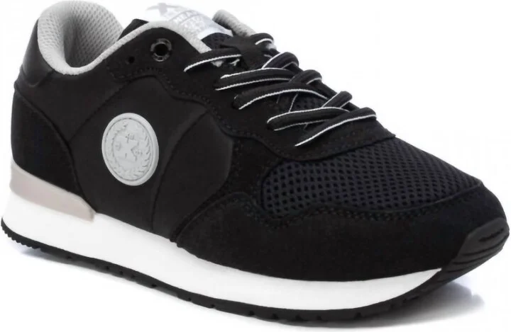 Women's Lace-Up Sneakers In Black