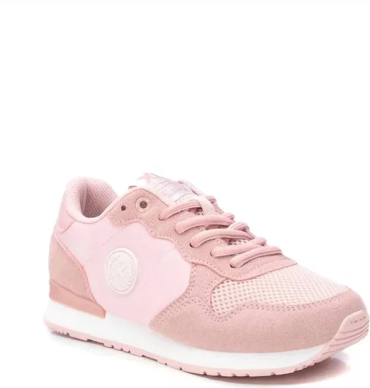 Women's Lace-Up Sneakers In Light/pastel Pink