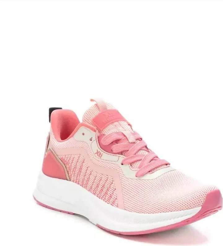 Women's Lace-Up Sneakers In Light/pastel Pink