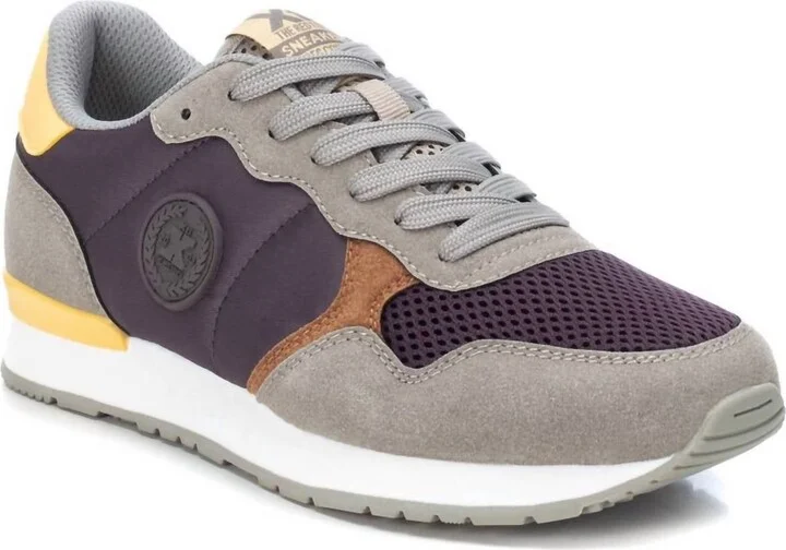 Women's Lace-Up Sneakers In Purple