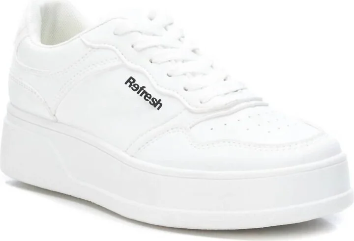 Women's Lace-Up Sneakers In White