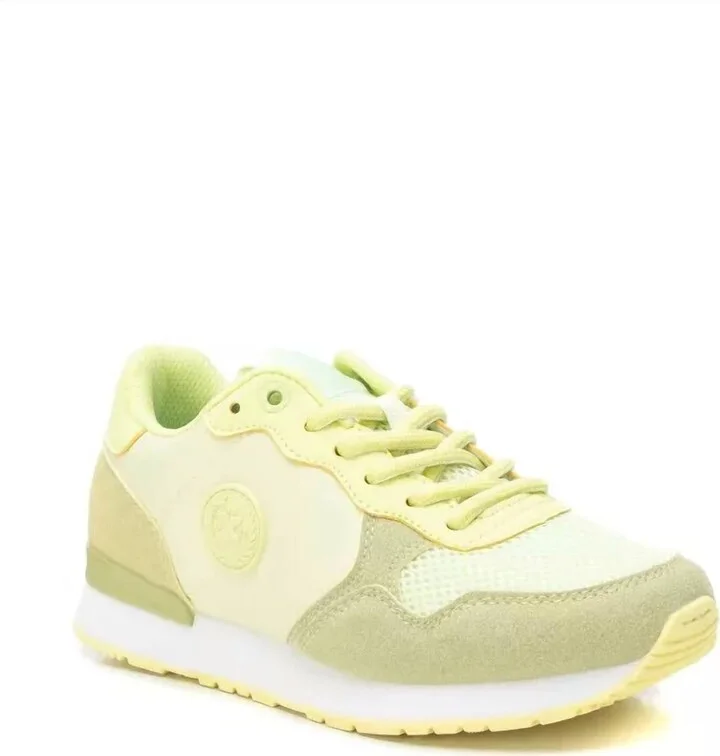 Women's Lace-Up Sneakers In Yellow