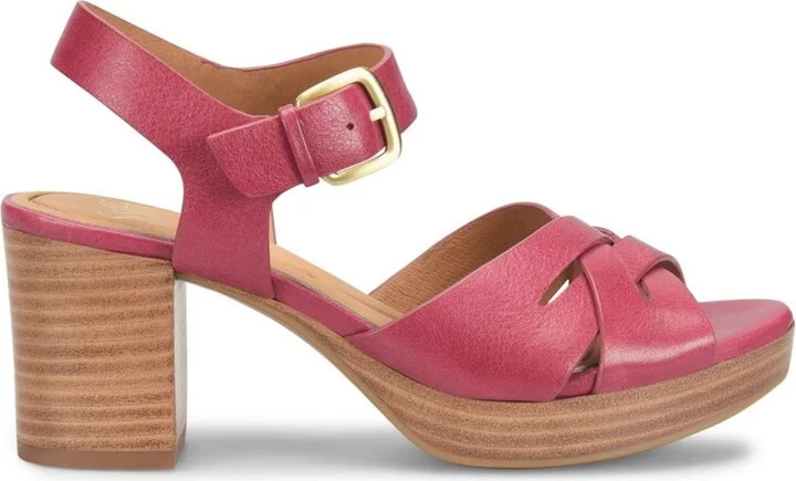 Women's Lacie Heeled Sandal In Raspberry