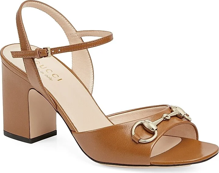 Women's Lady Horsebit 75MM Leather Sandals - Mystic White - Size 11 - Image 11